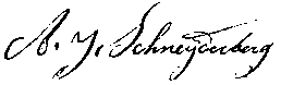 Handtekening van Antonius Johannes Schneijderberg